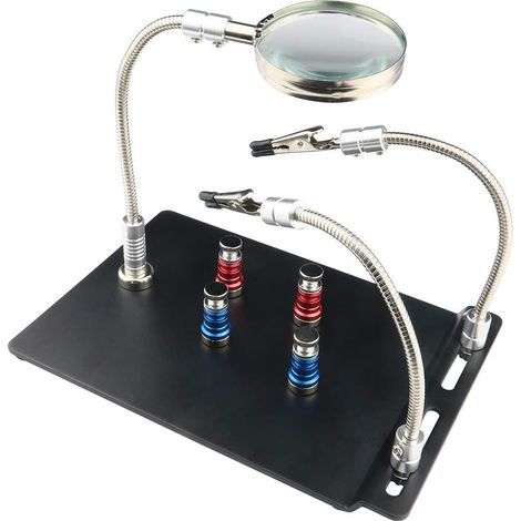 Support magnétique de carte avec loupe, troisième main pour soudure – (1/5)