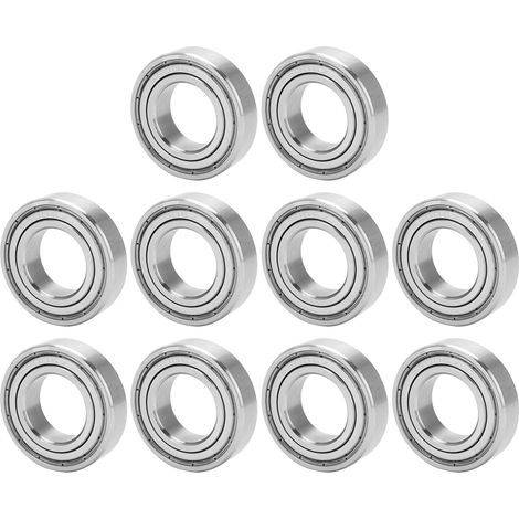 Lot de 10 roulements à billes miniatures en acier inoxydable pour équipements haute vitesse S6005ZZ 47x25x12 mm (1/5)