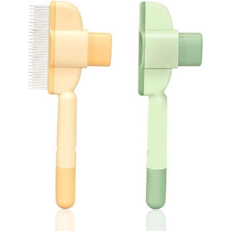 2 x Pet Brush - Hair Catcher Brush, Anti Hair Brush for Cats - Removes Up to 95% of Dead Hair, Gentle and Effective Grooming for All Types of Coat (1/5)