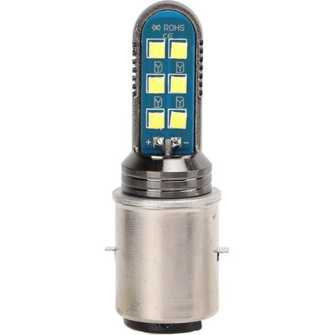 Tbest Ba20d LED-Scheinwerfer 12t Doppelkrallen-Motorradleuchte Hohe Helligkeit Energiesparend für Elektromotorräder Luftfahrtaluminium 6000K 1080lm..