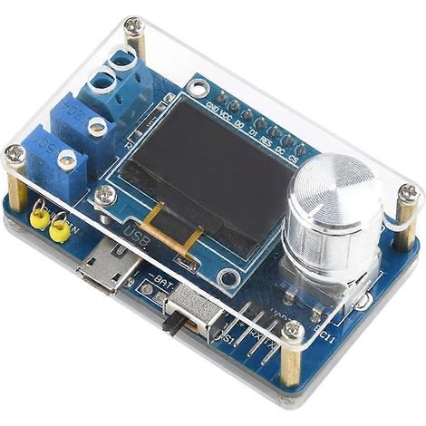 Kit électronique mini oscilloscope numérique DIY DC 5V, microcontrôleur STC, composants électroniques DIY avec écran DOS LCD 0.96 Inch (1/4)