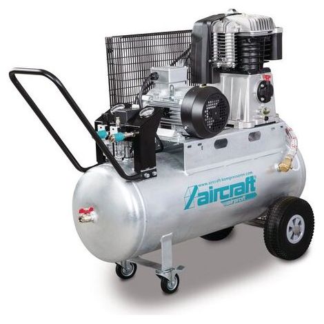 Mobiler Kolbenkompressor mit Riemenantrieb AIRPROFI 703/100 P (1/2)