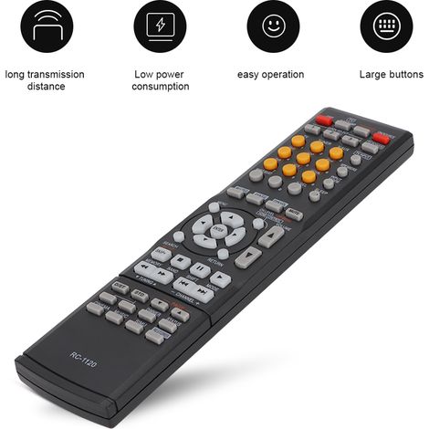 Fernbedienung RC-1120, kompatibel mit Denon AVR-391, 591, 390 – AV-Receiver – Mehrfacher Ersatz – Große Reichweite