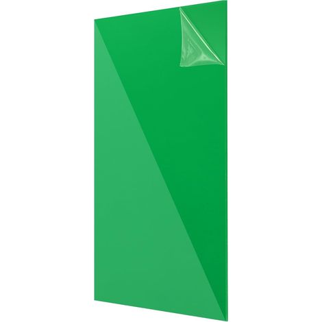 Feuilles acryliques 12x8 pouces Panneau acrylique 1/8 pouce-3mm Plaque plastique pour cadres photo porte-signes Projets d'affichage DIY Artisanat, Vert transparent (1/5)