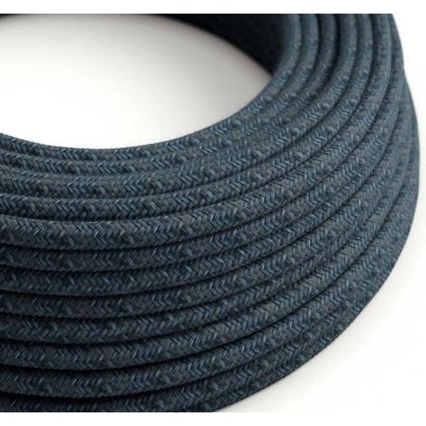 Creative-cables textilkabel pro meter in mirage blau baumwolle rx10 2x0.75mm - xz2rx10