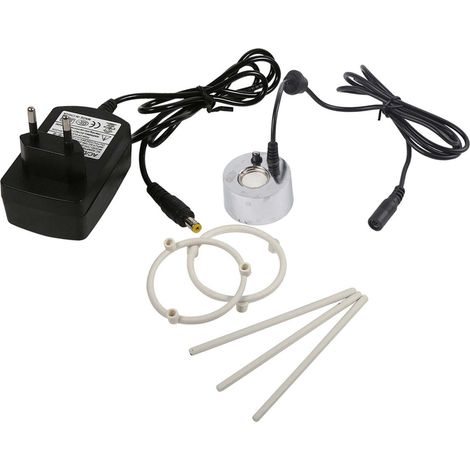 Atomizador ultrasónico para fuentes y estanques, con adaptador, máquina de niebla, humidificador. (1/5)