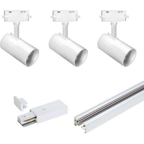 dpm Sistema di illuminazione su binario bianco 1 metro