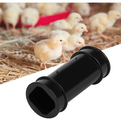 10 Stück Kunststoff-Adapterverbinder für Hühnerfarmen, Viehzucht und Geflügelzucht, Schwarz (1/5)
