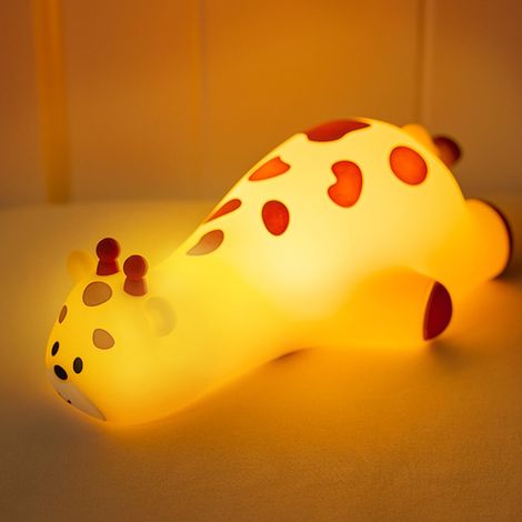 LOLLANDA Veilleuse pour chambre d'enfant — Lampe en silicone à 3 niveaux réglables par simple effleurement — Éclairage LED dimmable avec minuterie (1/5)