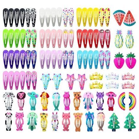 Lot de 100 pinces à cheveux Funtopia pour enfants, adolescents et femmes (1/5)