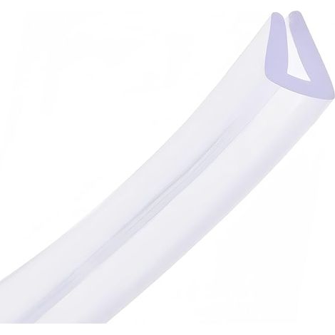Feuille de protection de bordure en PVC transparent en U - Joint d'étanchéité pour bord de 3-5 mm - Longueur de 3 m Hauteur de 7 mm (1/5)