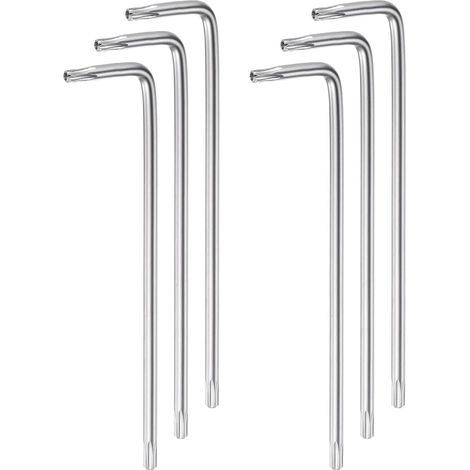 6pcs Torx Hex Wrench T20 High Carbon Steel Extra Long Arm (1/5)