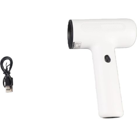 Sèche-peinture rechargeable 500 W, moteur sans balais, sèche-cheveux portable sans fil, souffleur d'air pour aquarelle, idéal pour les étudiants en art et les loisirs créatifs (blanc). (1/5)