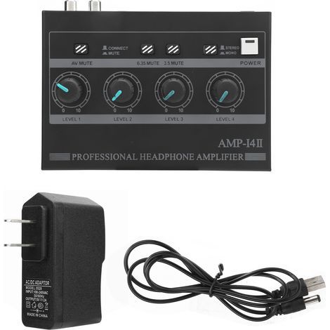 4-Kanal-Mono/Stereo-Kopfhörerverstärker-Monitoring-Set AMPi4II aus Ferrolegierung (100-240 V) (US-Stecker) (1/5)