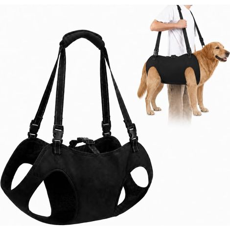 Aide de Transport pour Chien XL Harnais de Levage en Tissu Oxford - Sangle d'Épaule Réglable (1/5)