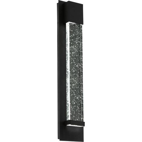 Applique Esterno Moderna Villagrazia Alluminio Nero Led H40Cm (1/4)