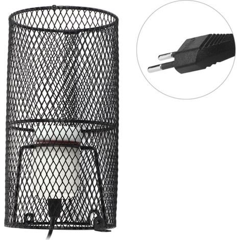 Lampe chauffante céramique pour reptiles – support isolant intégré – compatible serpents, lézards & tortues – 220 V UE