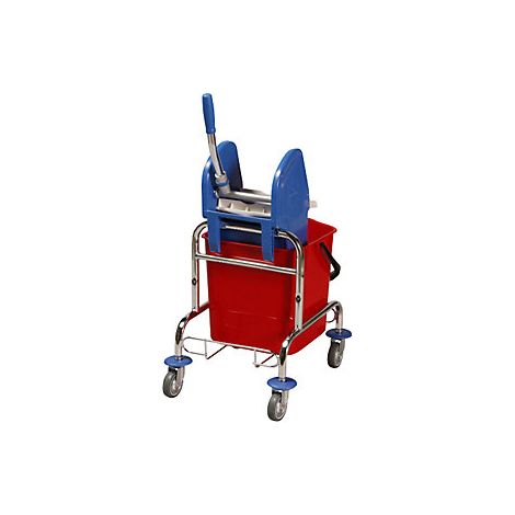 kaiserkraft  Carrello per lavaggio  1 secchio con rotelle da 25