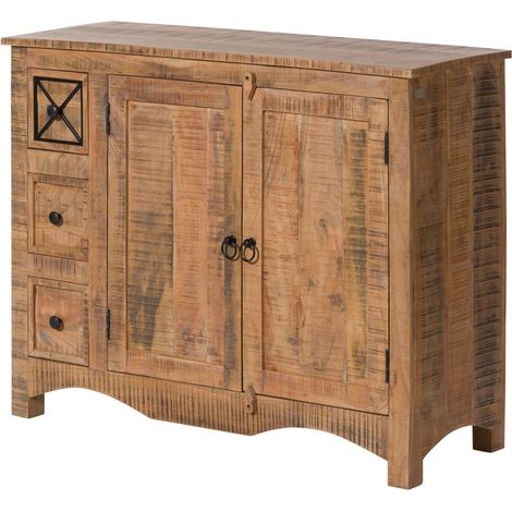 Kommode Akazie 110x40x85 natur versiegelt NATURE OF SPIRIT 217