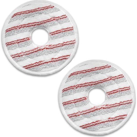 (Rouge) 2 recharges de balai en microfibre pour balai Vileda Spin and Clean, tête de rechange compatible avec le balai Vileda Spin et le seau. (1/5)