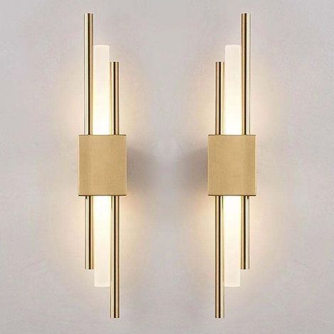2er-Pack LED-Wandleuchten, warmweiß/neutralweiß/kaltweiß (3000K–6000K) – Designer-Innenbeleuchtung – Lange Nachttischlampe – LED-Nachtlicht