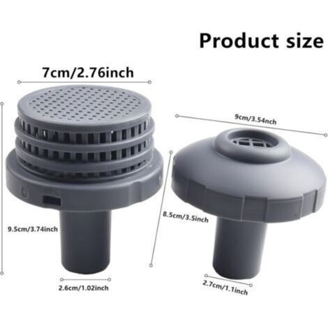 Kit de buse d'entrée d'eau Intex 32 mm avec raccord de filtre pour la gamme Easy Set. Kit de remplacement complet pour jets d'eau de piscines hors sol. (1/3)