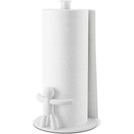 Soporte vertical para rollos de toallas – dispensador de cocina, diseño elegante y que ahorra espacio, estable, práctico y resistente a la corrosión - Crezuo