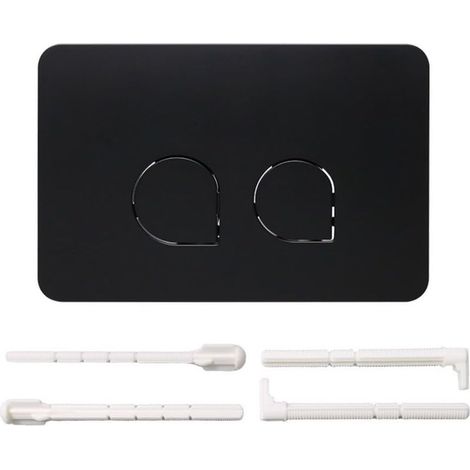 Compatible avec le kit de plaque de commande à double chasse Geberit UP300 / UP320 Sigma — Édition entièrement noire