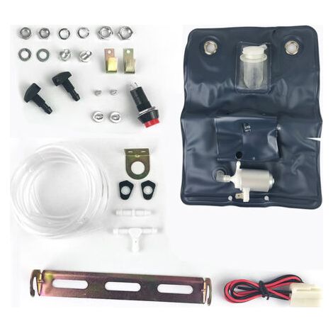 Cleaning pump kit for car windshield cleaning tool, suitable for 12V car windshield cleaning pump kit plus 1L water bag 151286776374 (1/5)