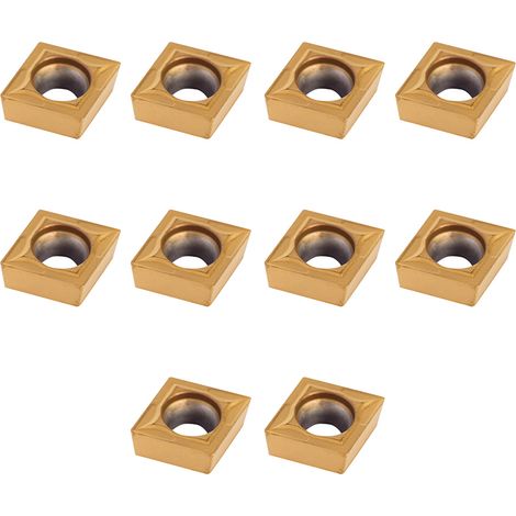 10 plaquettes de coupe en carbure CNC pour tour, avec coffret. (1/5)
