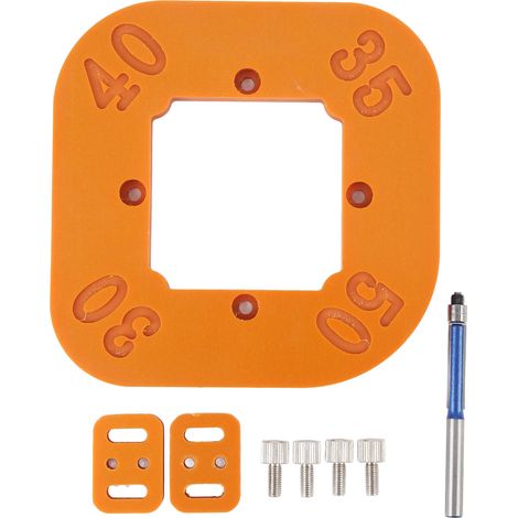 Gabarit de rayon d'angle rond pour le travail du bois, gabarit de Table de routeur R30 R35 R40 R50 pour meubles, cadre Photo, jouets (1/5)