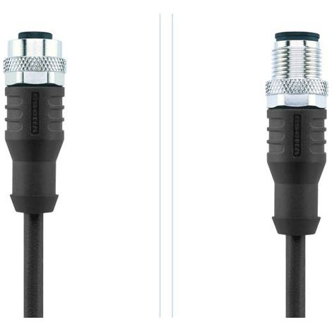 Câble de connexion M12 pour capteurs/actionneurs Automation Line Escha AL-WAK8-5-AL-WAS8/S370 8046933 Pôle: 8 Contenu (1/3)