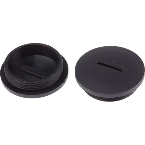 Bouchon obturateur RS PRO M40 x 1.5, Ø 39.9mm - 45.8mm en Nylon 66 ( Prix pour Paquet de 50 )
