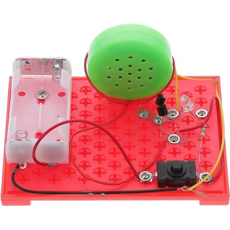 1 kit de sirène sonore et lumineuse à monter soi-même, lampe sonore d'alarme à monter soi-même, sirène d'alarme sonore faite main (couleur aléatoire) (1/5)