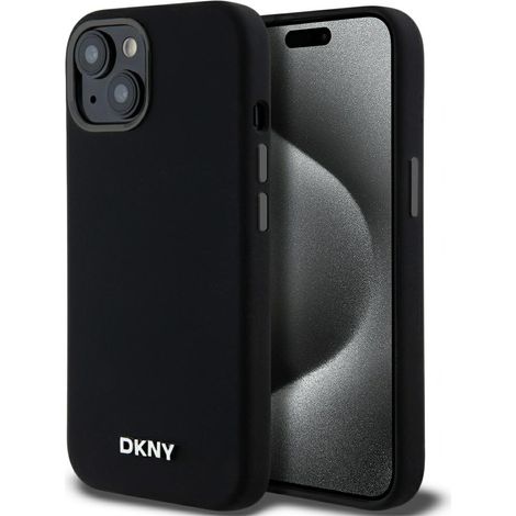 Custodia per iPhone 14 dkny in silicone liquido con MagSafe, colore nero (1/5)