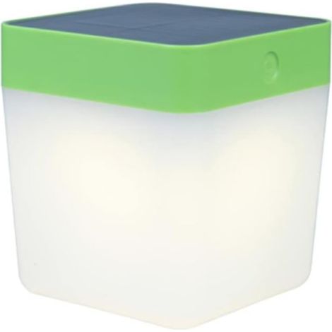 Lampada da Tavolo Verde TABLE CUBE, LED Integrato, 1W, 100 lumen, 3000K, IP44, SOLARE, Classe III (1/3)