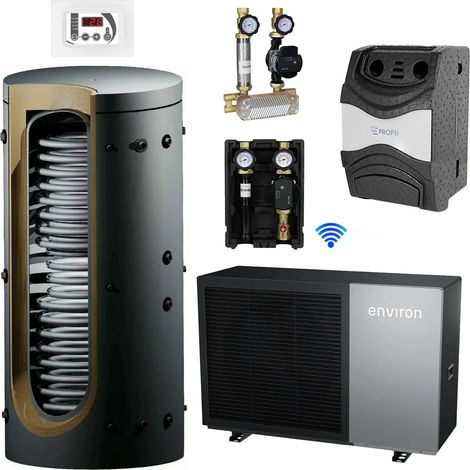 A+++ Environ EcoHeat Wärmepumpe mit 550 Liter Hygienespeicher (1/4)