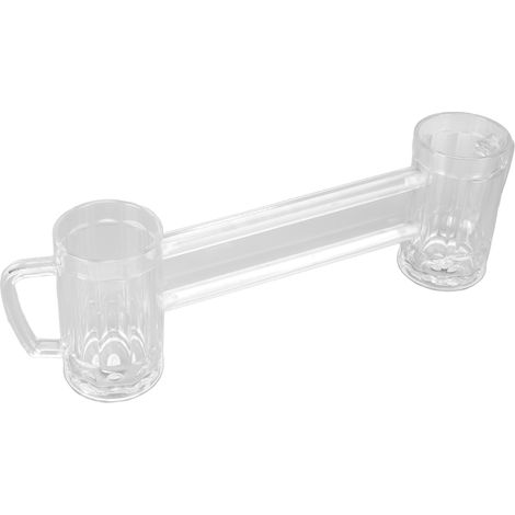 Doppeltes, bruchsicheres Bierglas mit Fallschutz, Modell A für KTV und Bar, unzerbrechlicher Doppelbecher (1/5)