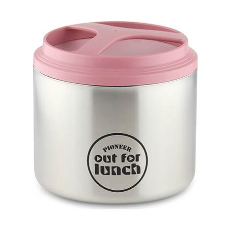 Pioneer Vacuum Lunch Box Pink Lid