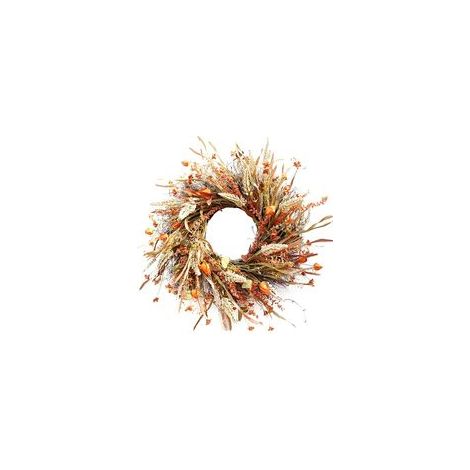 Couronne de fleurs artificielles automne 61 cm, pour porte et mur – (1/5)