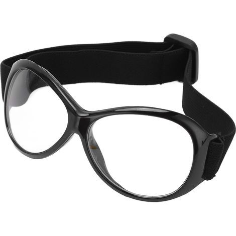 Professionelle Outdoor-Basketballbrille, verstellbares Kopfband, robuste Sportschutzbrille, schwarz (1/5)