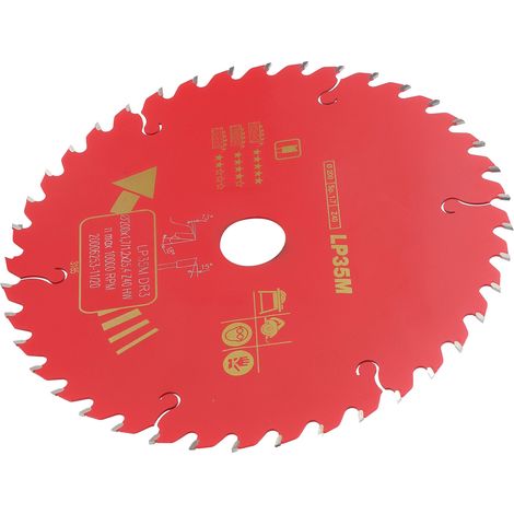 Lame scie carbure circulaire disque bois 200x1,7x25,4 mm 40 dents outil coupe menuiserie professionnel (1/5)