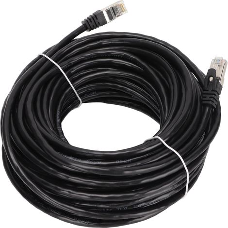 Câble Ethernet Cat 6 Blindé 20 m, Haute Vitesse 10 Gbps, Faible Perte, Connecteur RJ45 pour PC et Réseau (1/5)
