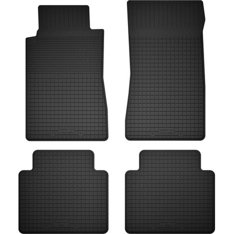 Gummifußmatten, 4er-Set, universell passend für: Mercedes SL R107 lange Vorderachse (1971-1989)