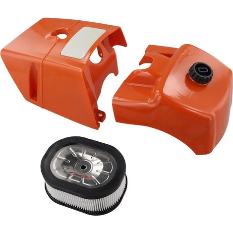 Ensemble de boîtier de filtre à air pour tronçonneuse MS640 MS650 MS660 Pièces de rechange avec couvercle de filtre, cylindre déflecteur (1/5)