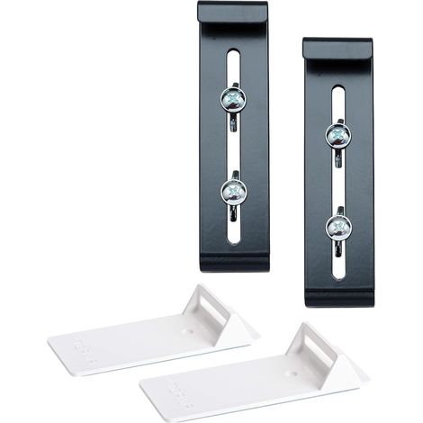 Plastia Fixpot Accroche Jardinière Invisible et Robuste - Support Balconnière pour Tous Les Rebords de Fenêtre, 2 pcs Anthracite (1/5)