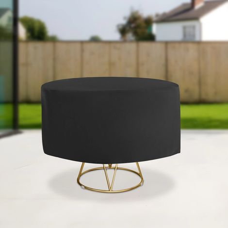 Outdoor Patio Round Table & Chair Covers Waterproof Garden Furniture Cover Black 23958cm (1/5)