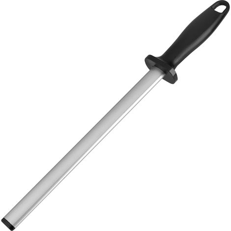 Professioneller 25 cm langer Stahlschärfstab, Küchenmesserschärfer, Schleifwerkzeug mit Stein, Set für den Heimgebrauch, Klingenabzieher (1/5)