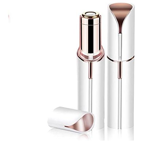 Tondeuse À Sourcils - Tête De Coupe Étanche Avec Deux Embouts - Alimentation USB - Pour Lèvre Supérieure Menton Joues Et Sourcils - 1 Pièce (1/5)