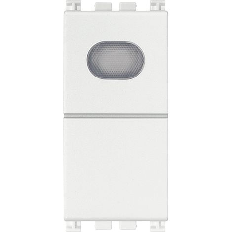 VIMAR - 19068.B 1P NO 10A Pulsador con luz indicadora blanca